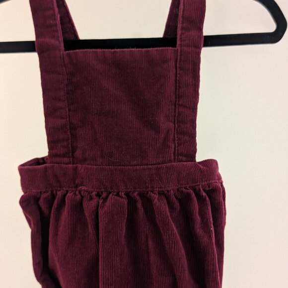 2/$15 💙 Old Navy Corduroy Bubble Romper | Burgundy | 0–3M - Picture 5 of 6